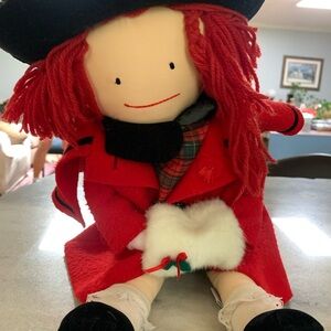 Vintage Madeleine Christmas Stuffed Plush Doll